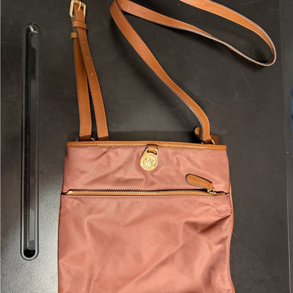 Michael Kors Nylon Crossbody Bag Brown/Copper